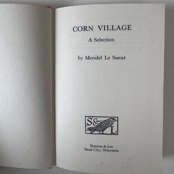 Corn Village 1970 Meridel Le Sueur SIGNED Stanton & Lee 1st Edition HC - Picture 11 of 14